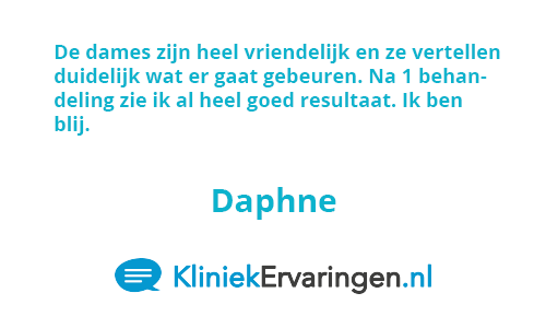 Bekijk de review van Daphne op kliniekervaringen.nl